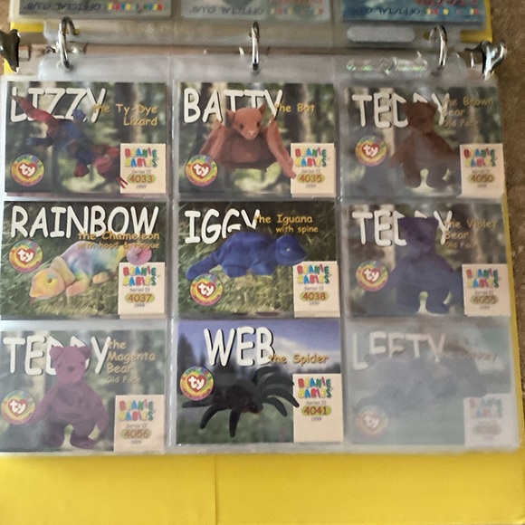 Beanie Baby 1998 official collector’s binder with cards. - Picture 8 of 13